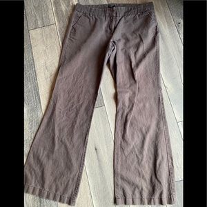 2/$20 J.crew slightly wider leg linen trouser